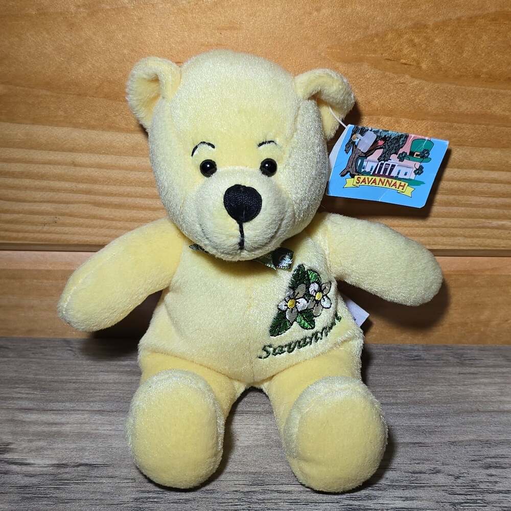 Vintage 2003 SAVANNAH, GEORGIA Symbolz Bear 8" Animal Bean Bag Souvenir RARE